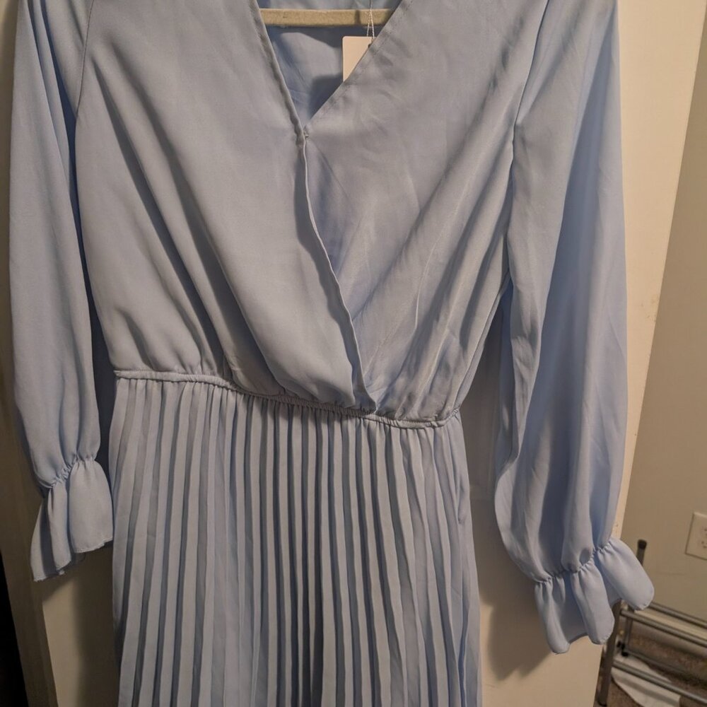 Pleated Ruffle Dress - Size Small - Picture 2 of 4